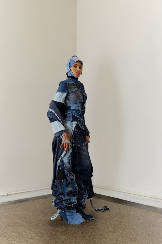 YAMA DENIM MAXI SKIRT